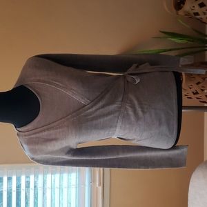 Gap Grey Merino Wool Wrap Twin Set
